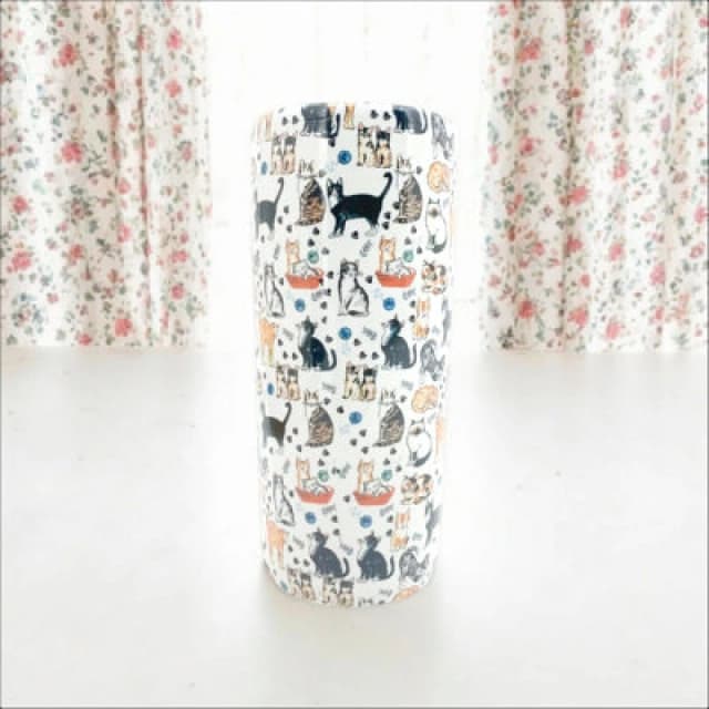 Minster 18" Round Assorted Cats Umbrella Stands - Vase - L20 X W20 X H46 Cm