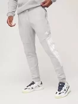 adidas Future Icons 3 Stripe Pants - Medium Grey Heather Size XS Men