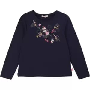 Billieblush Girls Blue fancy T-Shirt - Blue