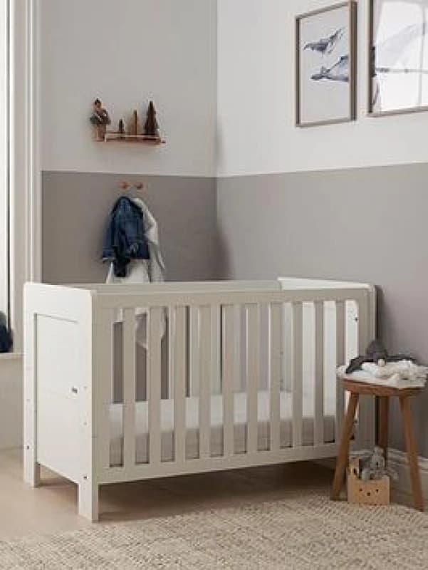 TUTTI BAMBINI Alba Mini Cot Bed Essentials White 211156/11