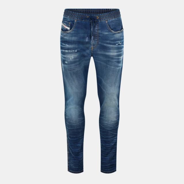 Diesel Mens Wide Leg Relaxed Fit Jeans Blue Denim male 26W R