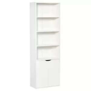 Homcom 2 Door 4 Shelves Bookcase Storage Cabinet Display Unit White