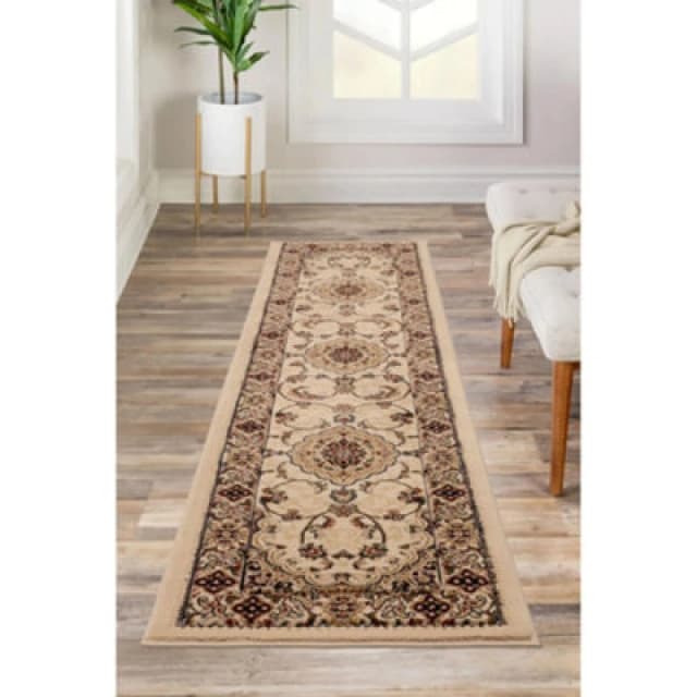 Melrose Classic Traditional Cream Vintage Runner Rug 060/230Cm
