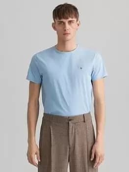 GANT Original T-Shirt - Capri Blue, Capri Blue, Size 2XL, Men