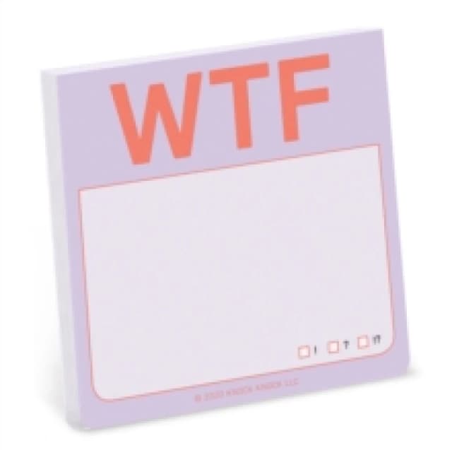 Knock Knock WTF Sticky Notes (Pastel Edition) Other printed item