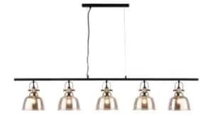Ava 5 Light Bar Gold Bar Pendant Ceiling Light