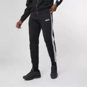 Lonsdale 2 Stripe Mens Joggers - Black