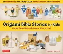 origami bible stories for kids kit fold paper figures and stories bring the