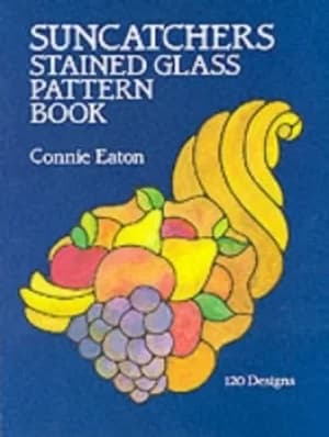 Suncatchers stained glass pattern book by Connie Eaton