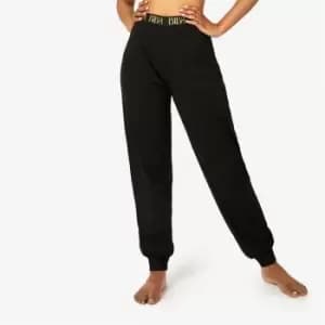 Biba Soft Cotton Branded Joggers - Black