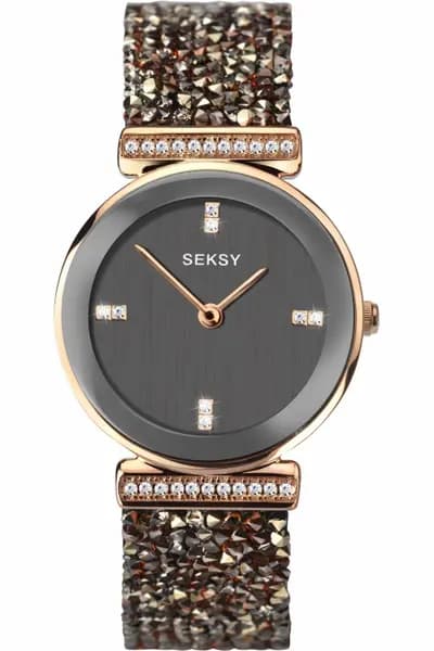 Seksy Ladies Rose Gold Plated Bracelet Watch