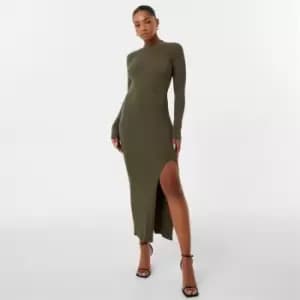 Jack Wills Rib Maxi Dress - Green