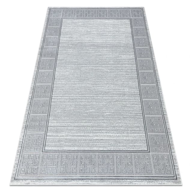 RugsX Carpet Allure 8783 Greek Key, Frame - Structural, Stylish, Glamour Light Grey / Wh 80X150 Cm