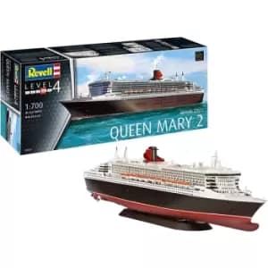 Revell RV05231 1:700-Queen Mary 2, Unpainted