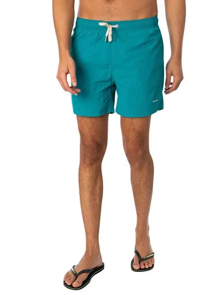 Gant Logo Swim Shorts Ocean Turquoise L