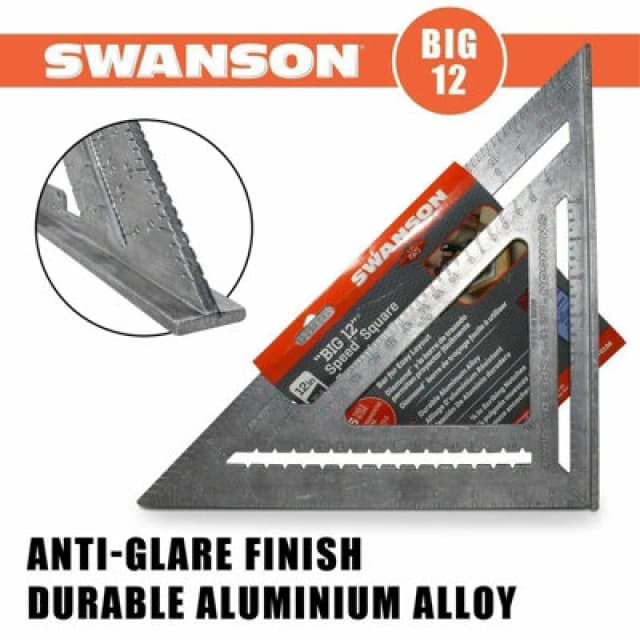 Swanson Carpenters Speed Square Imperial SWA-T0108 Length: 300mm