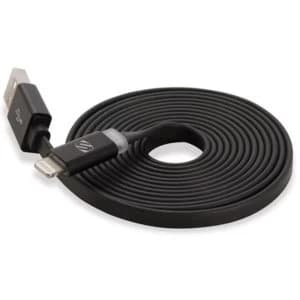Scosche flatOUT LED 1.8m USB A Lightning Black mobile phone cable