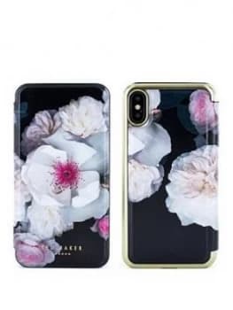Ted Baker Mirror Folio Case iPhone X ; Nalibise - Chelsea Black