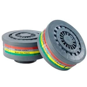 BBrand ABEK1 Air Filters Grey for BB3000 Respirators