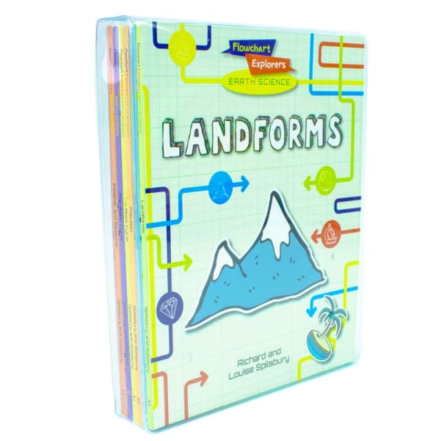 Flowchart Explorers Earth Science STEM 6 Geography Science Books Collection Set Landforms Richard and Louise Spilsbury Books