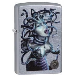 Zippo Anne Stokes Venemous Medusa Street Chrome Finish Windproof Lighter