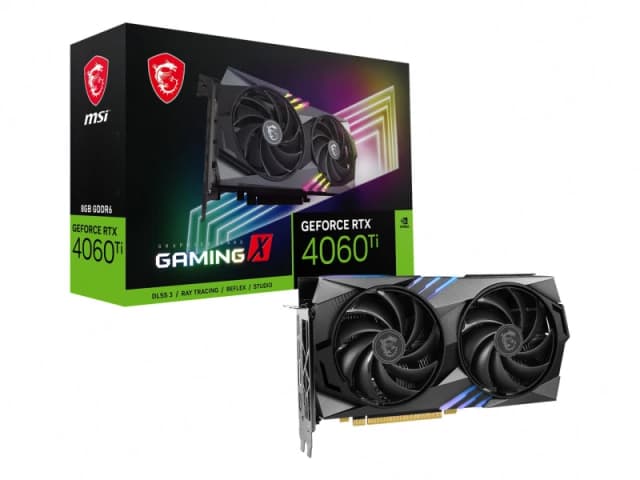 MSI VGA 8GB RTX4060TI GAMING X 8G 3xDP/HDMI GeForce RTX 4060 Ti...