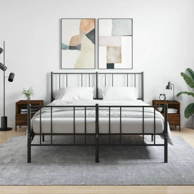 VIDAXL Bedside Cabinets 2 pcs Brown Oak 40x35x47.5cm Engineered Wood Vidaxl 8720845910464