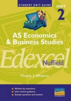 As Economics and Business Studies. Unit 2. Efficiency by Andrew Ashwin Paperback