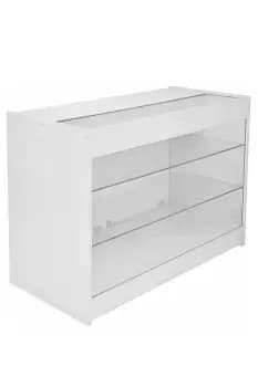 K1200 Retail Product Display Cabinet - Brilliant White