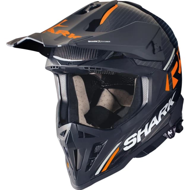 Shark Varial RS Carbon Flair Motocross Helmet XS Carbon Black Orange (DOD) Carbon Black Orange
