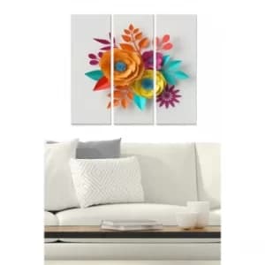 MDF627025997 Multicolor Decorative MDF Painting (3 Pieces)