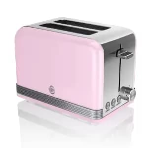 Swan ST19010PN 2 Slice Retro Toaster