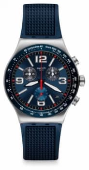Swatch New Irony Chrono Blue Grid YVS454 Watch