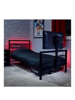 X Rocker Base Camp Single TV Vesa Mount Bed - Black - fits up to 32" TV, Black
