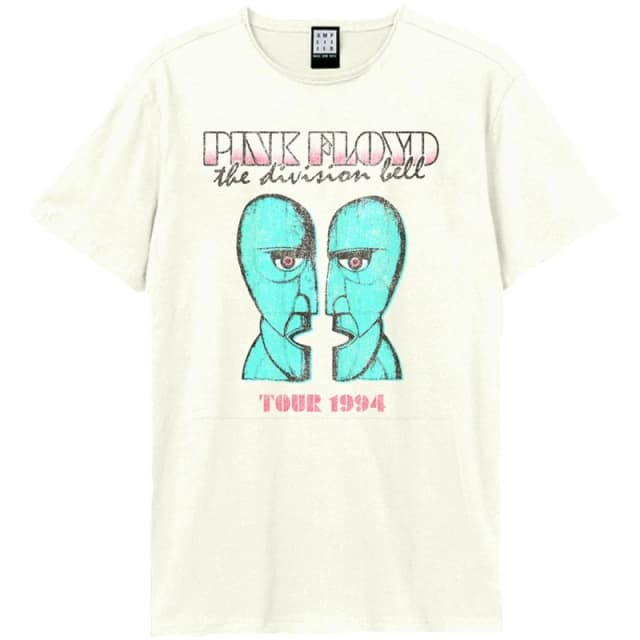 Amplified Amplified Men The Division Bell Tour 1994 Pink Floyd T-Shirt in White Size: X-Small White XS Male 5063693953010