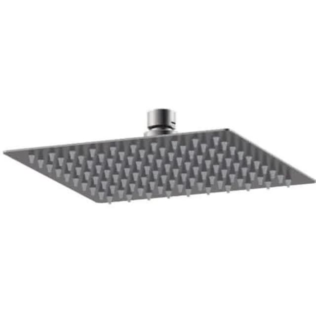 NUIE Nuie - Windon Square Fixed Shower Head 200mm x 200mm - Brushed Pewter A7088