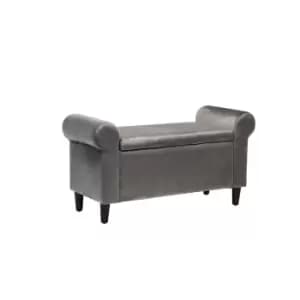 Highgrove Storage Stool Ottoman Grey
