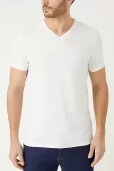 White,navy, Light Blue 3 Pack V Neck T-Shirts