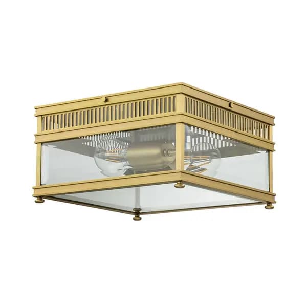 Elstead Elstead Holborn Outdoor Flush Ceiling Light - Brushed Brass