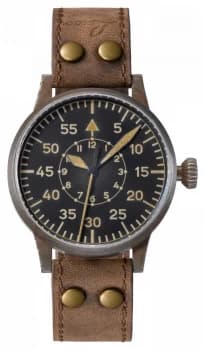 Laco Leipzig Erbstuck| Pilotes Leather Hand- Watch