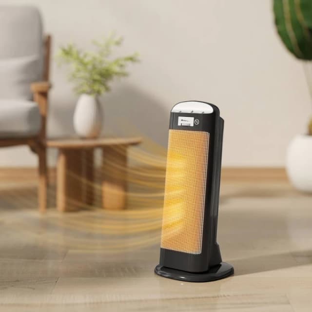 HOMCOM HOMCOM 2000W Fan Space Heater with 4 Modes, Adjustable Thermostat, Black One Size Unisex 5063603258761