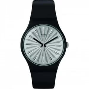 Mens Swatch Silver Shield Watch