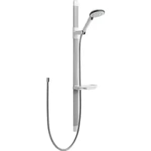 Mira Advance Flex Shower Kit Chrome in White/Chrome