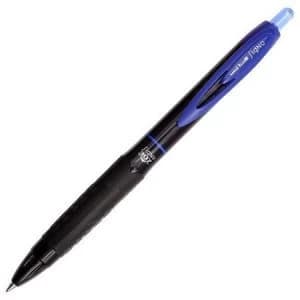 Uni-Ball Signo UMN-307 Rollerball Pen Gel Ink Retractable Tip 0.7mm Line 0.4mm Blue Pack of 12 Pens