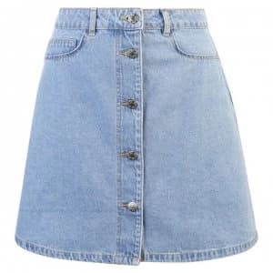 Noisy May Sunny Denim Skirt - Lt Blue Denim