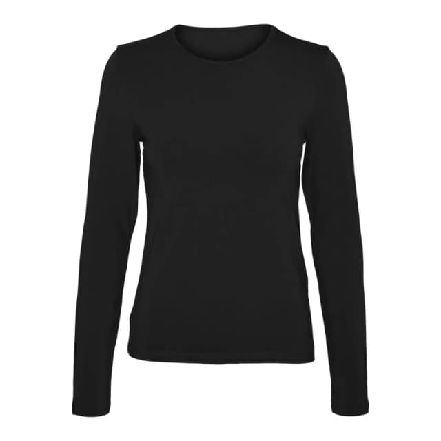 Vero Moda Womens long sleeve T-Shirt Vero Moda Lulu Noir Female XL