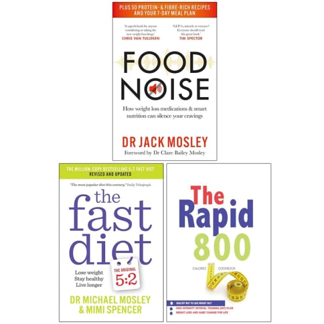 Food Noise The Fast Diet And The Rapid 800 Cookbook Premium Deluxe Edition 3 Book Set Dr Jack Mosley & Dr Michael Mosley & Iota Books