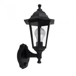 Mayfair IP44 Outdoor Lantern with Dusk 'til Dawn Sensor in Black