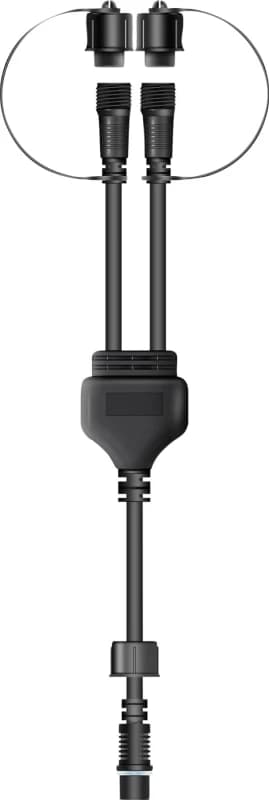 EAGLE-CON Easy-Connect 2 Way Y Splitter Rubber Connector IP65 - Black ELV-507453