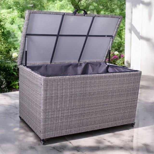 Royalcraft Charcoal Kd Weave Cushion Storage Box 645L